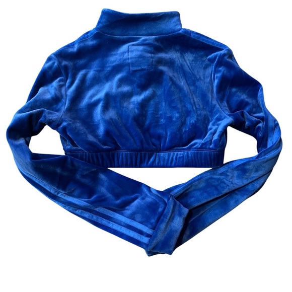 Jeremy Scott X Adidas Originals ‘DIP’ Collection Blue Velour Track Suit Top Nwt - Picture 13 of 15